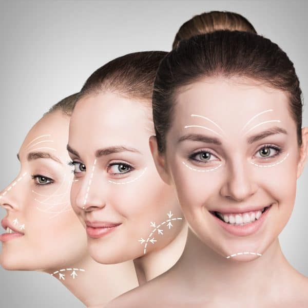 Woman showing the benefits of facial rejuvenation and anti-ageing treatments