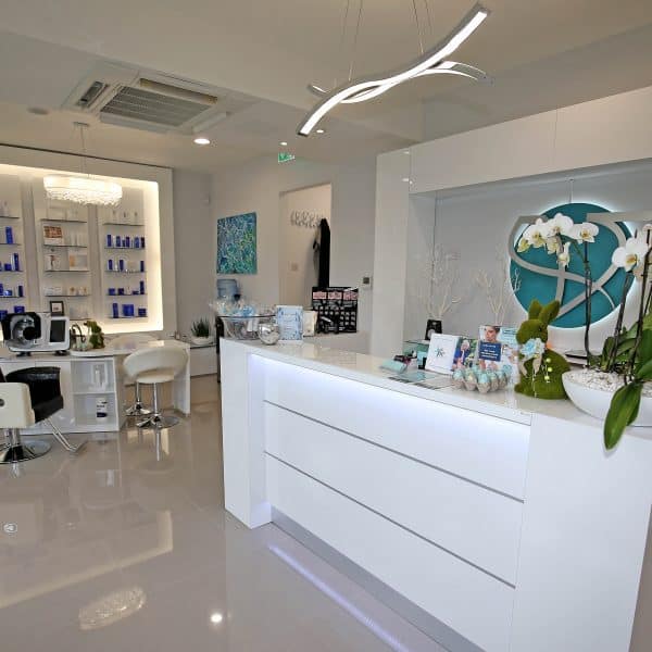 Ground floor reception of the Vie Aesthetics Rayleigh clinic in Essex