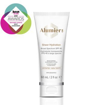 Alumier MD Sheer Hydration SPF 40 untinted sunscreen product photo