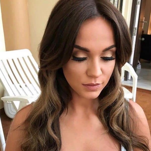 Vicky Pattison of Geordie and Queen of the Jungle with make-up by Zak Ryan