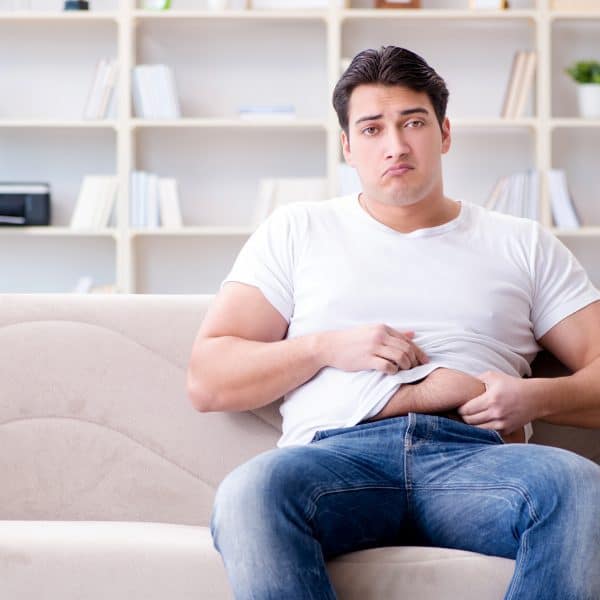 Man worried about lack of exercise during lockdown