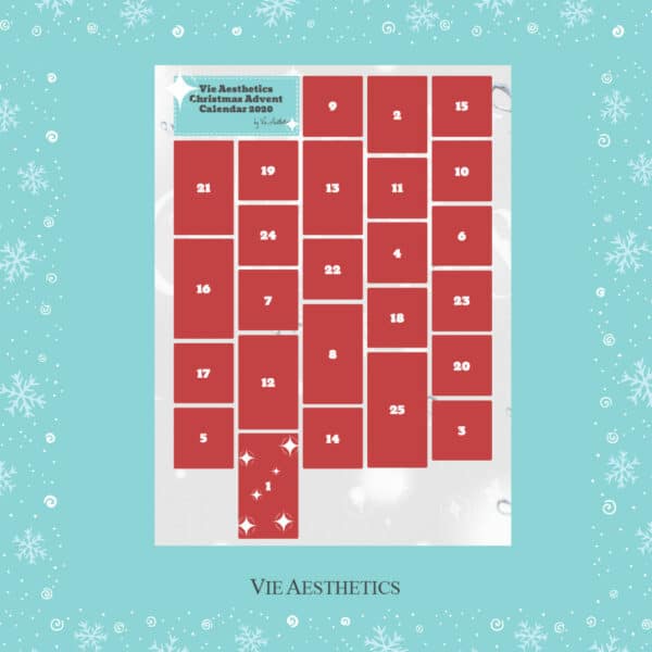 vie aesthetics digital advent calendar 2020 for Xmas