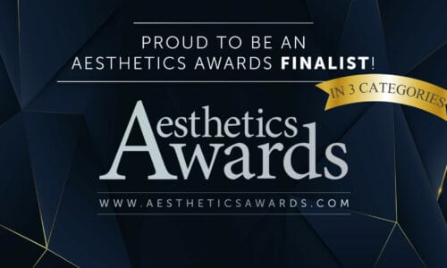 Vie Aesthetics named as finalists in THREE categories at the Aesthetics Awards!