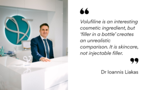 Dr Liakas explains differenceof Volufiline and fillers