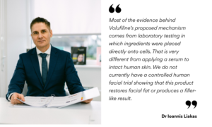 Dr Liakas looks into evidence from studies about Volufiline