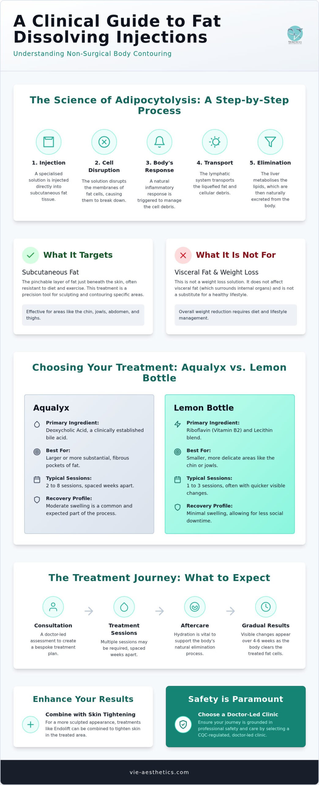 How do fat dissolving injections work for targeted fat reduction?